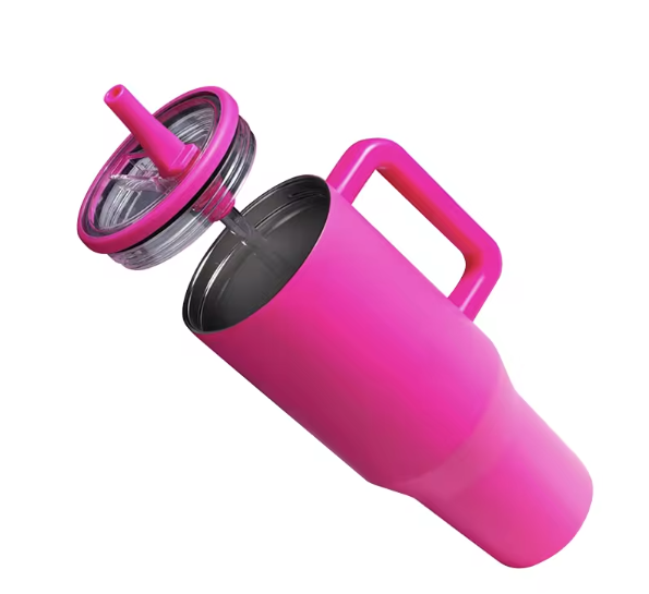 Best 40oz Vacuum Insulated Cup with Handle and Unique Straw