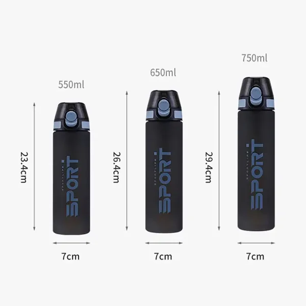 650ml Space Water Bottle with Lock Black Color with Lid Best Selling